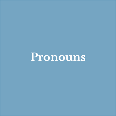 Lesson 2: Pronouns