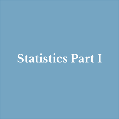 Lesson 9: Statistics Part I