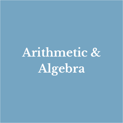 Lesson 1: Arithmetic & Algebra