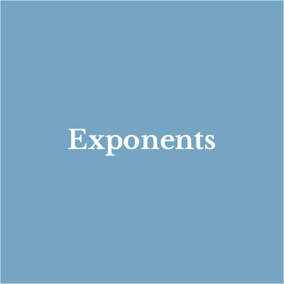 Lesson 2: Exponents